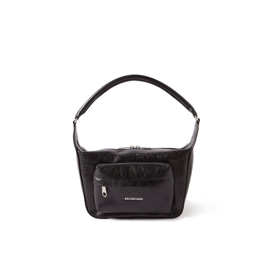 Ba*len*cia*ga black raver medium creased-leather shoulder bag matchesfashion us (30*18*7.5cm)