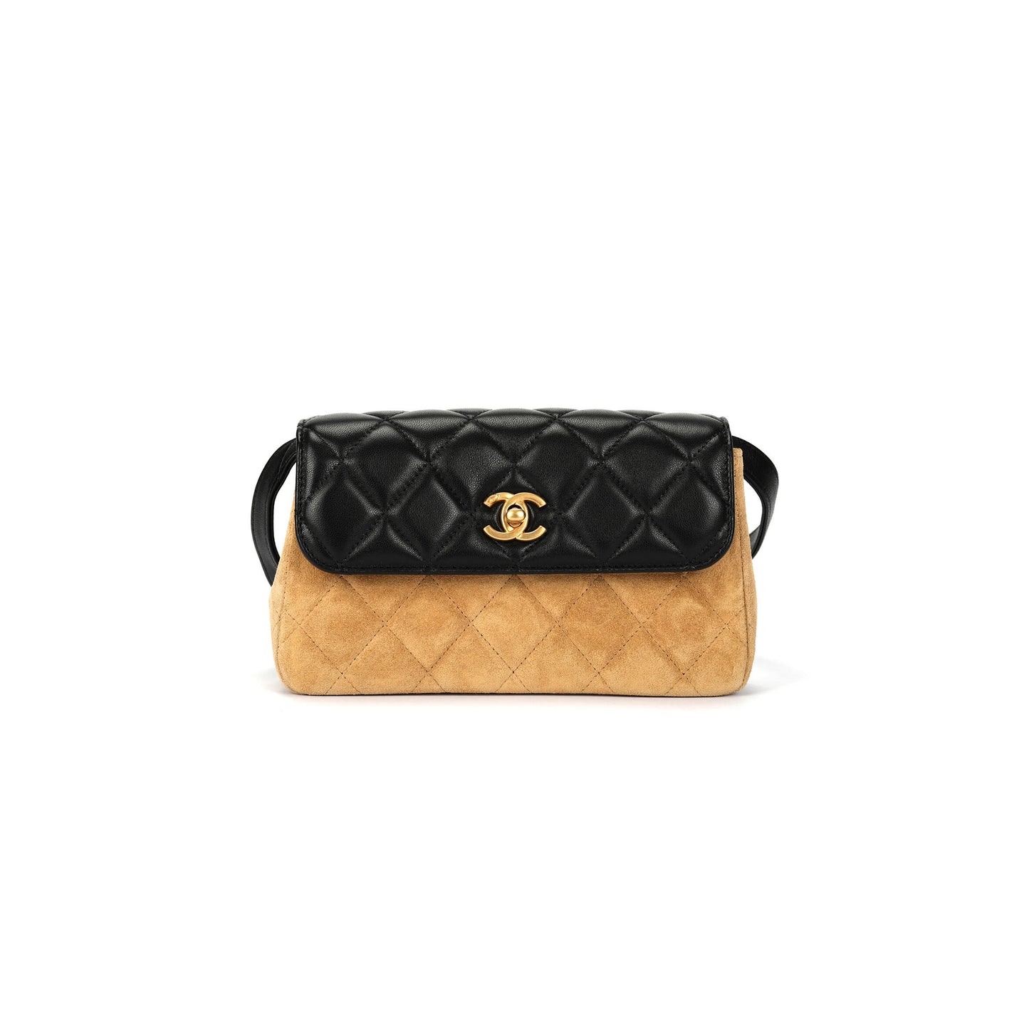 Ch*el master black suede flap crossbody bag ap4677 (19.5*11.5*5cm)