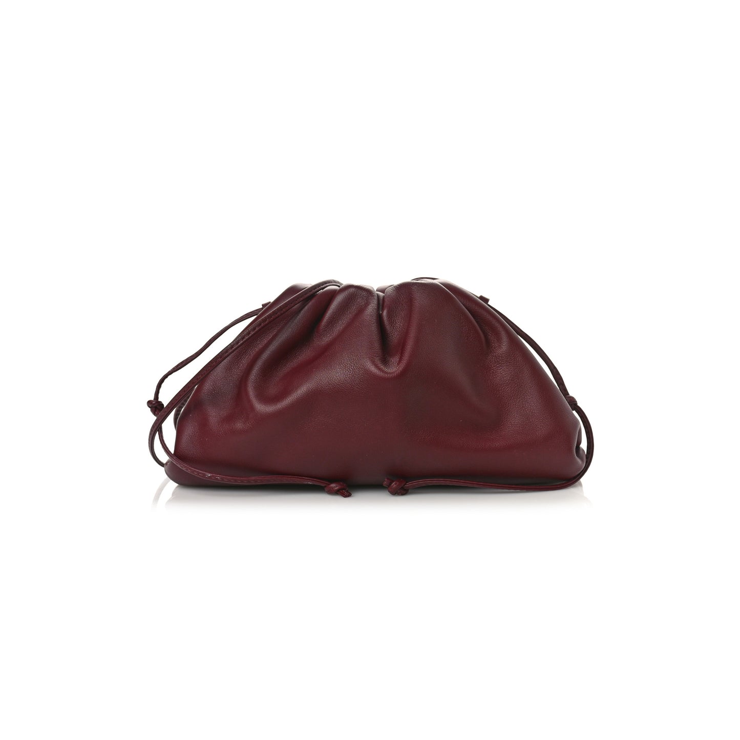 bo*te*ga Ve*ne*ta butter calfskin the mini pouch bordeaux (21*11*5cm）