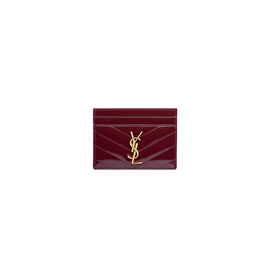 Y51 cassandre matelassÉ card case in patent leather 4232910uf076413 (10.5*7.5*0.5cm)