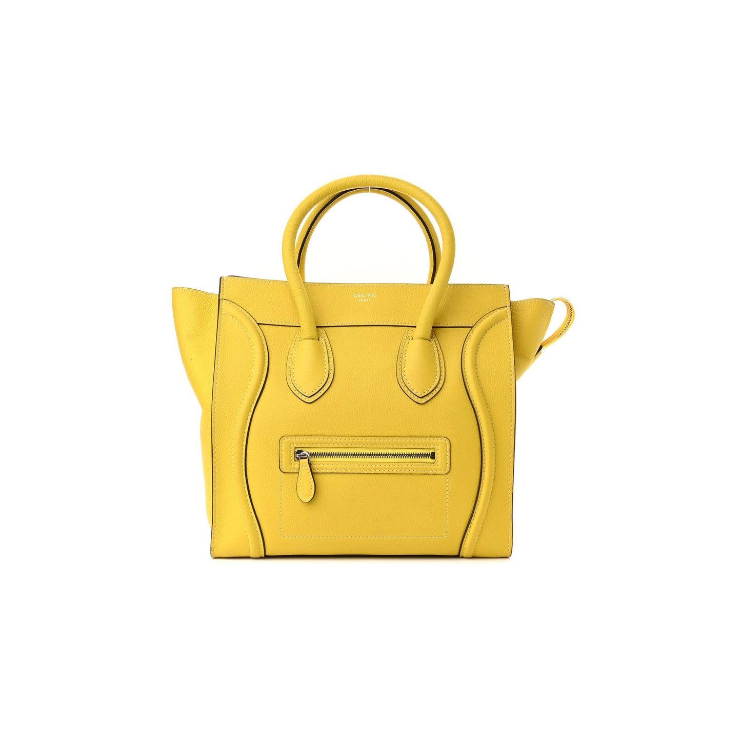 ce**e drummed calfskin mini lU*gage citron (30*29*17cm)