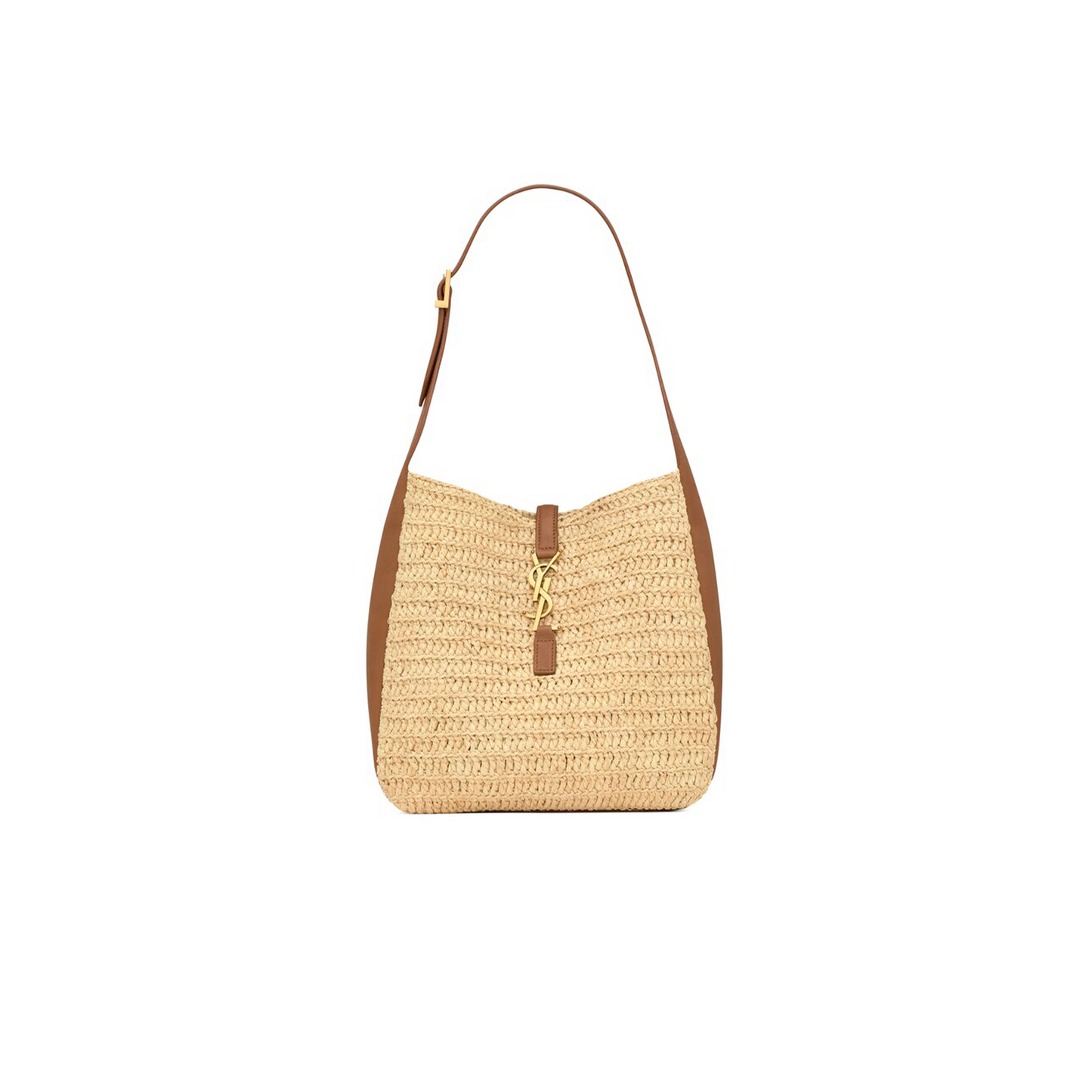 y*l le 5 À 7 S*pple small in raffia and leather 823812gaaez2791 (22*22*9cm)