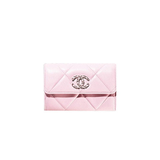 Ch*el Ch*el 19 flap wallet ap2700 b07327 nh622 （15*10.5*3.5cm）