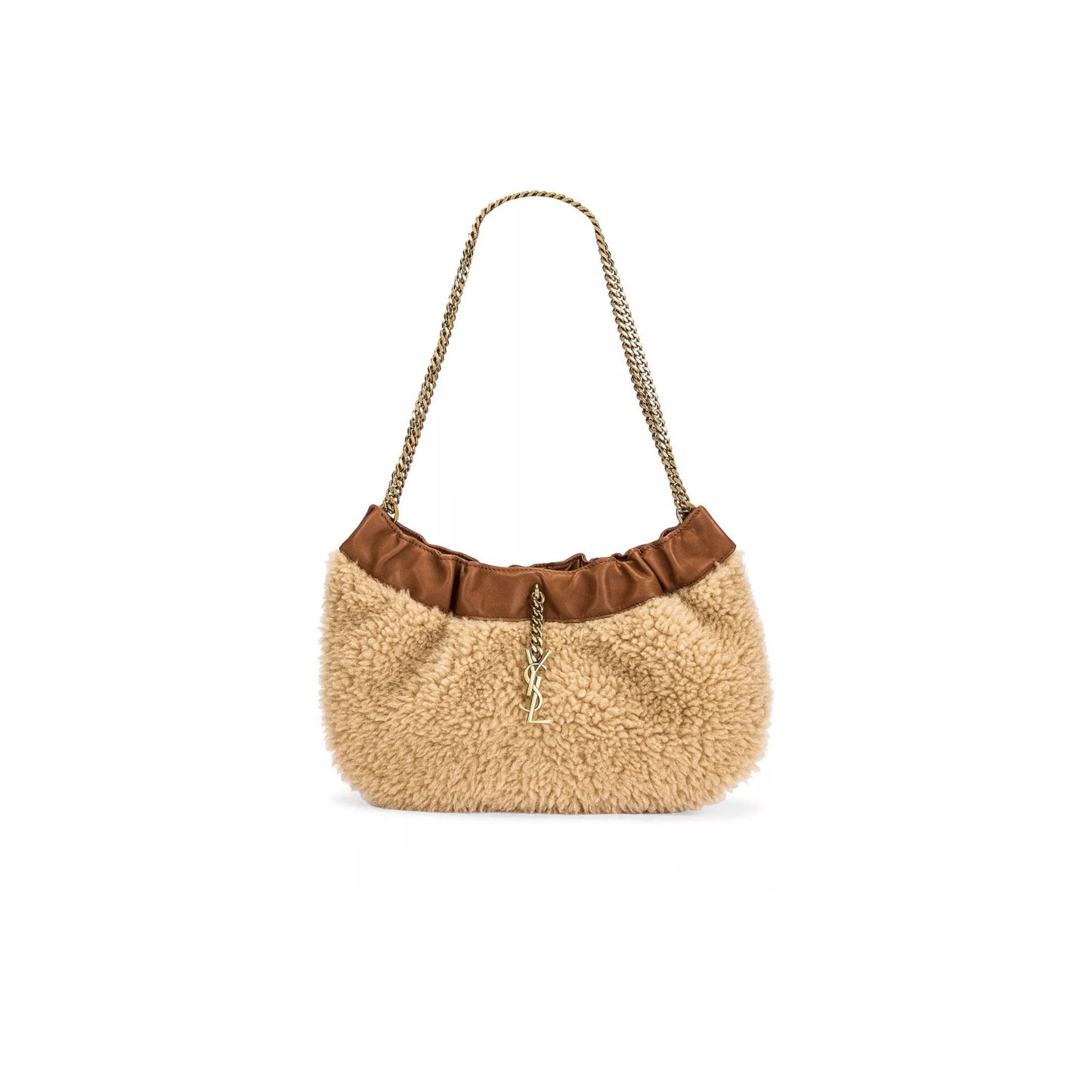 Y*L pacpac chain hobo bag in shearling 681632185744 (24*14*4cm)