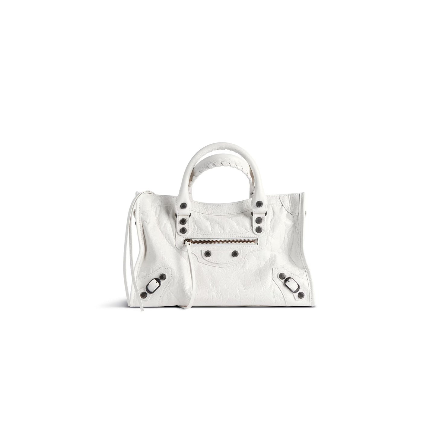 Ba1en*iaga women''s le city bag small in white 8114422abek9104 (29.9*19.1*9.9cm)