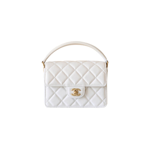 Ch*el handle flap bag medium as4039 (19*14*4.5cm)