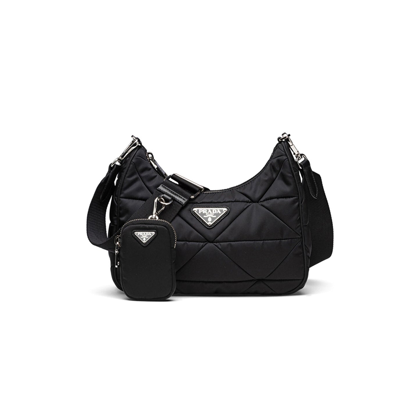 Pra*a padded re-nylon shoulder bag 1bc151 (24*17*7cm)