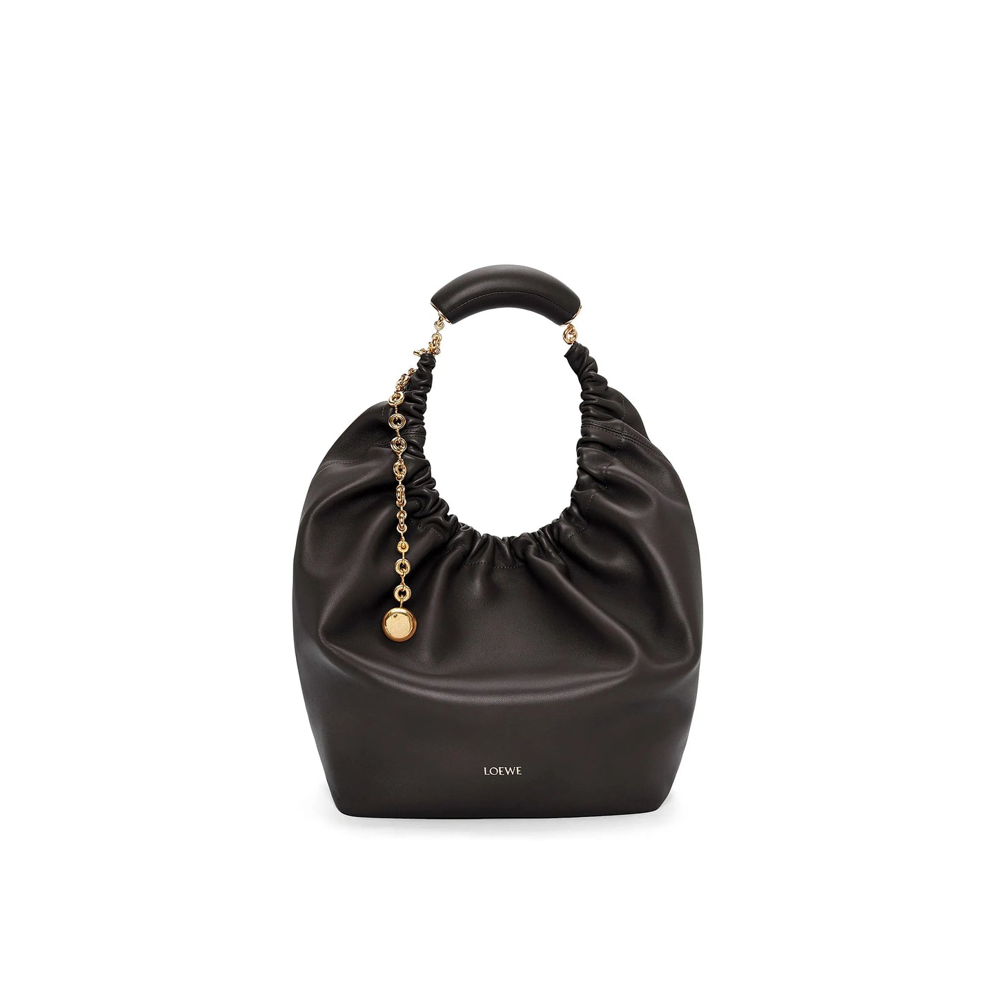 L0ew* medium soft nappa sheep leather squeeze bag a914q37x01-1100 (34*33*13.5cm)