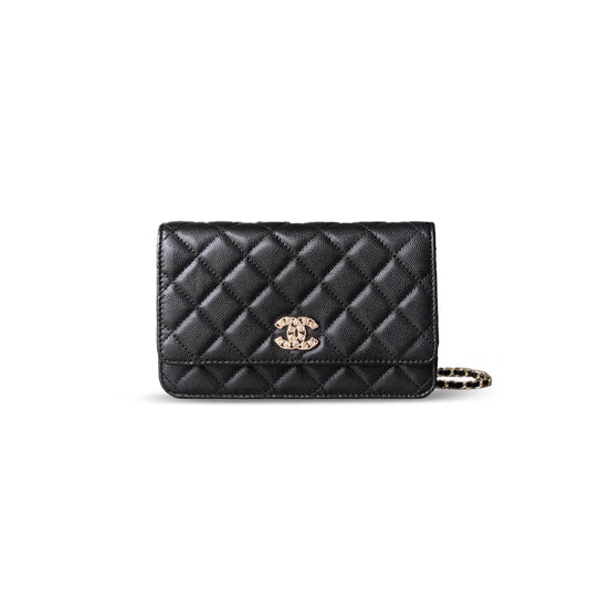 ch*el love Di*m*nd wallet on chain 396451 (20*12.3*3.5cm)