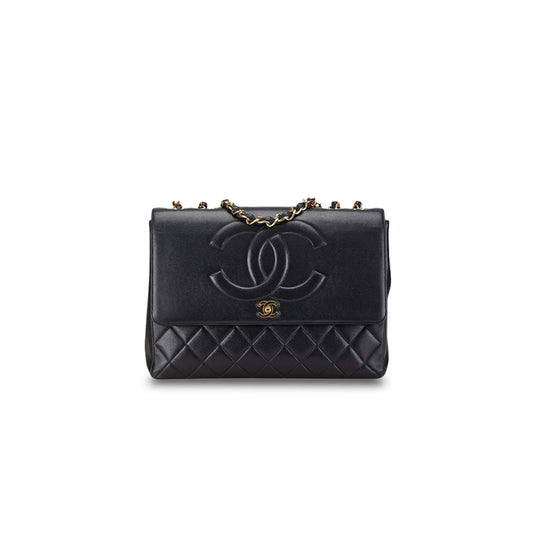 Ch*el master classic flap oversized shoulder bag ap2215 (33*23*11cm)