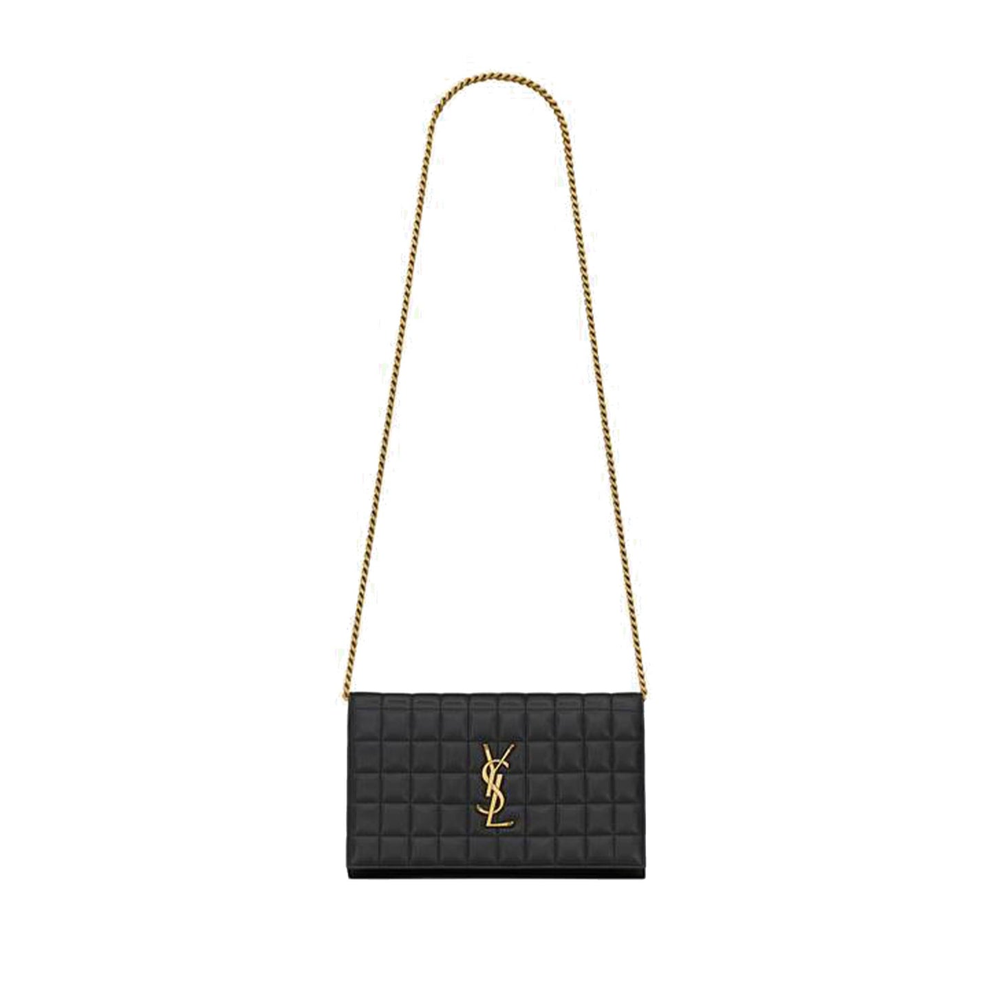 Y*L cassandre matelassÉ carrÉ chain wallet in quilted leather 743346aabvp1000 (23*14*3cm)
