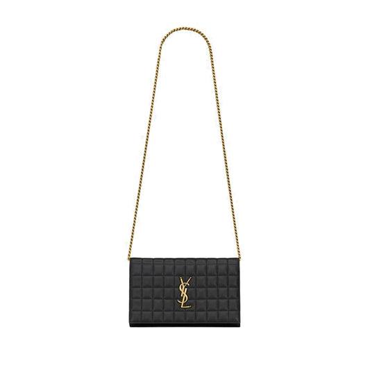 Y*L cassandre matelassÉ carrÉ chain wallet in quilted leather 743346aabvp1000 (23*14*3cm)