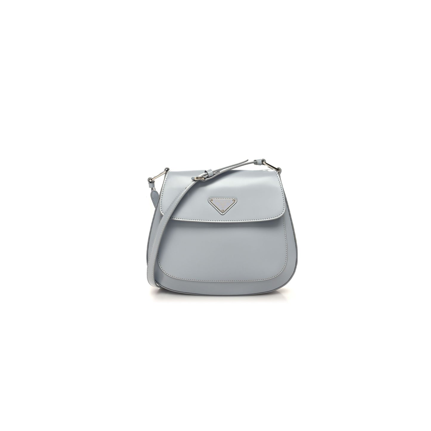 Pra*a spazzolato cleo flap shoulder bag fiordaliso (22*17*4cm)