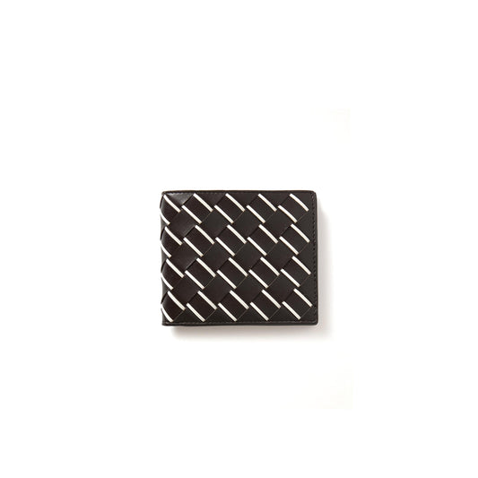 b0tt*ga Ven*ta intrecciato leather billfold wallet 475973 (11*9.5*1cm)