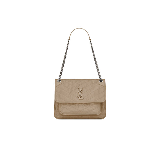 Y*L niki medium chain bag in crinkled vintage leather 633158620415 (28*20*8.5cm)