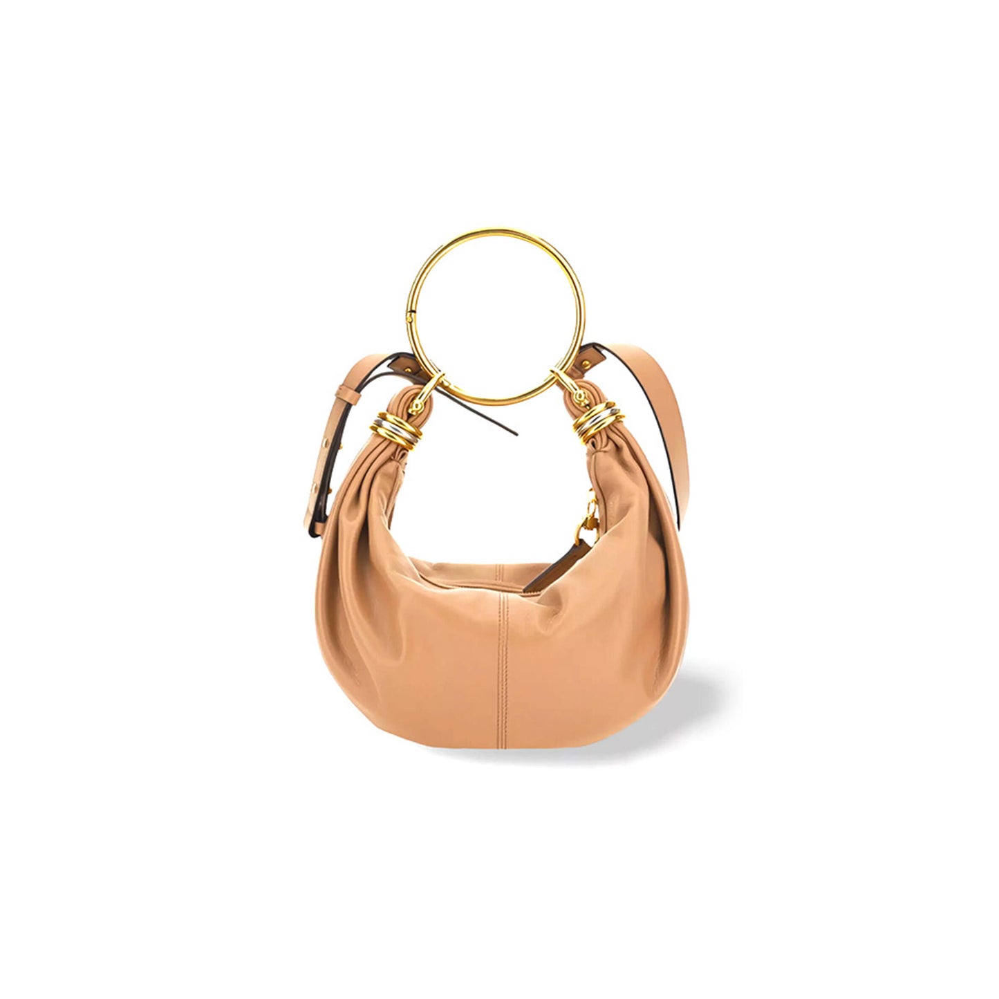 Ch10É small bracelet hobo bag in grained leather chc24as611n72527 (32*14*10cm)