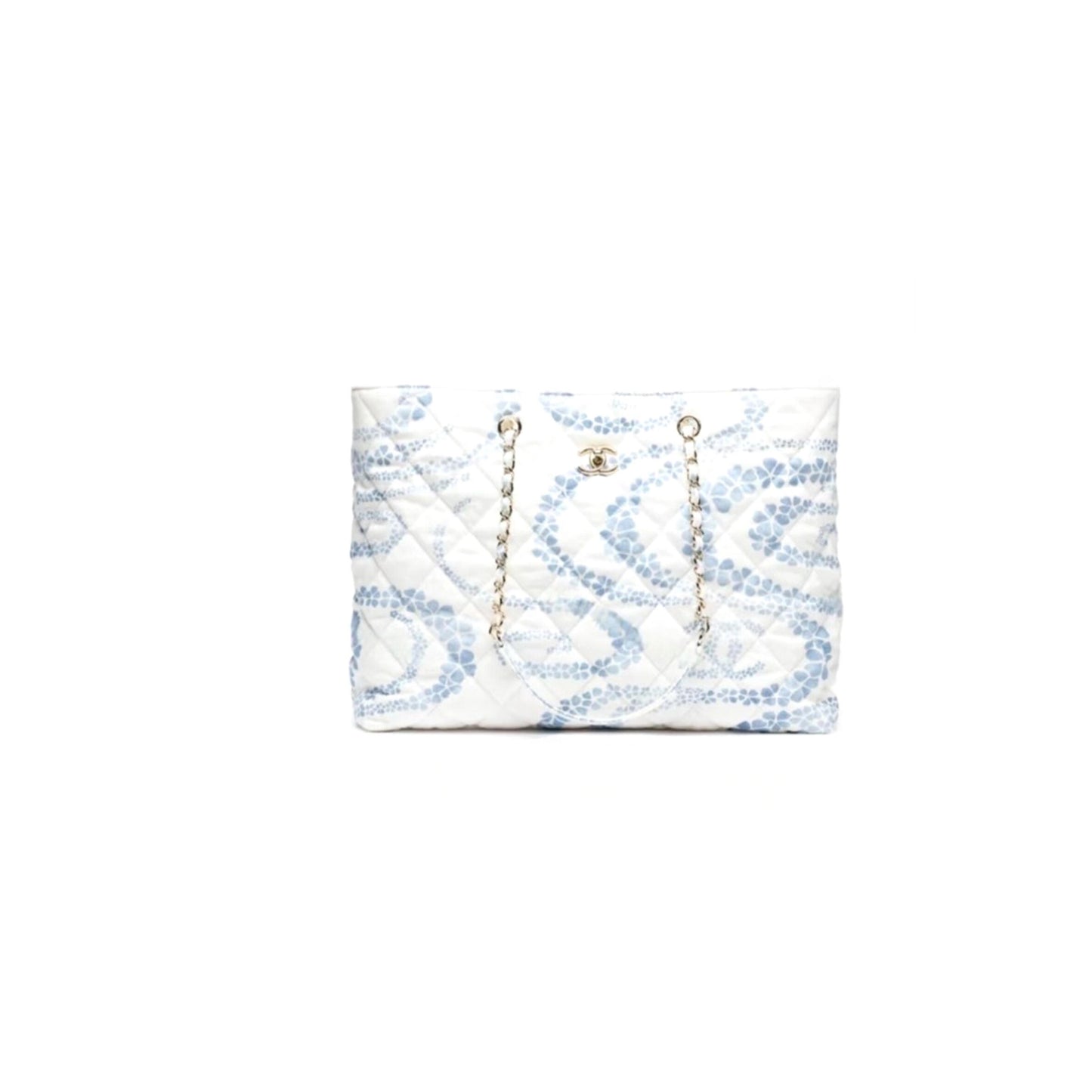 Ch*el shopping bag printed denim as5429 (37*28.5*13cm)