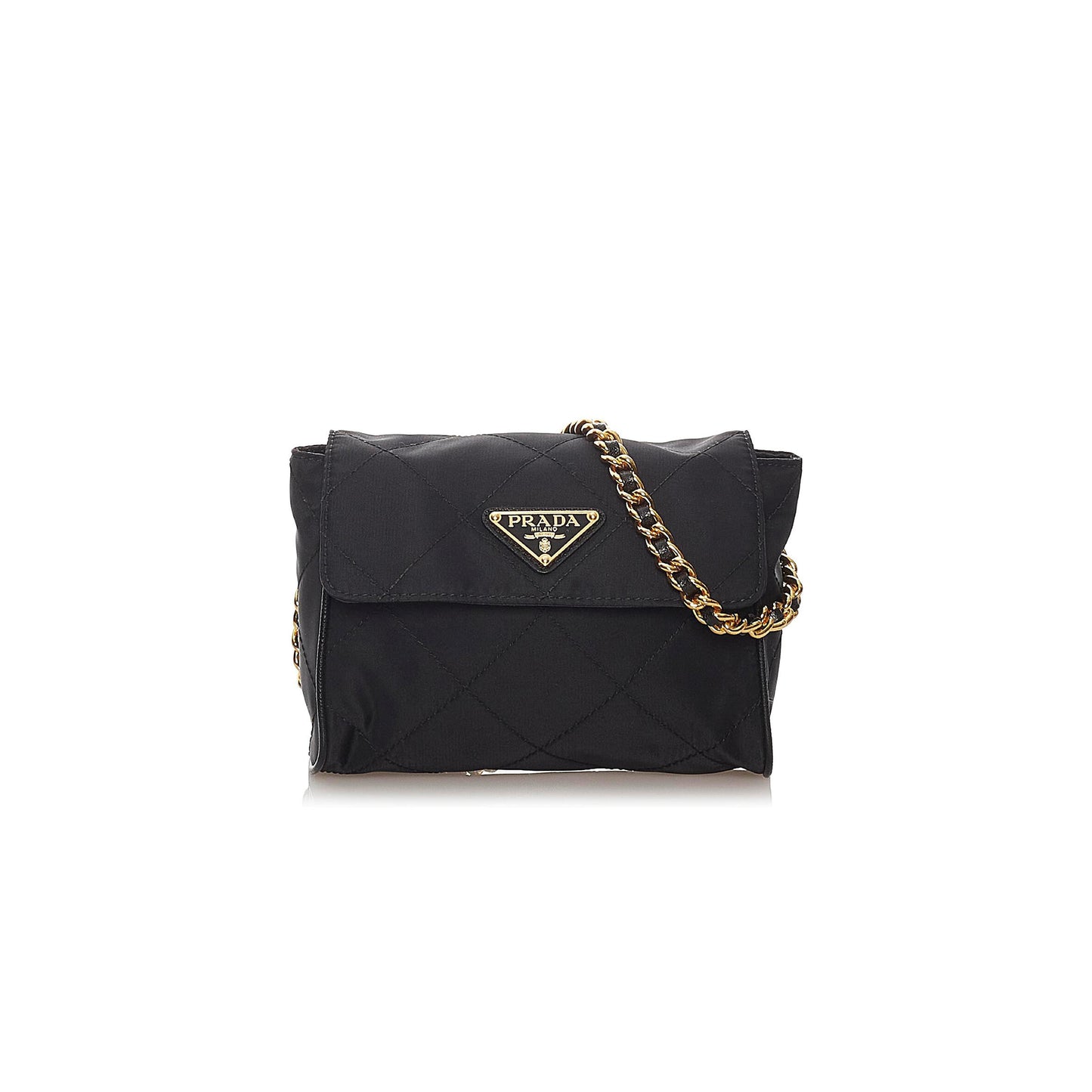 Pra*a re-nylon tessuto chain crossbody bag 1bd633 (23*18*6cm)