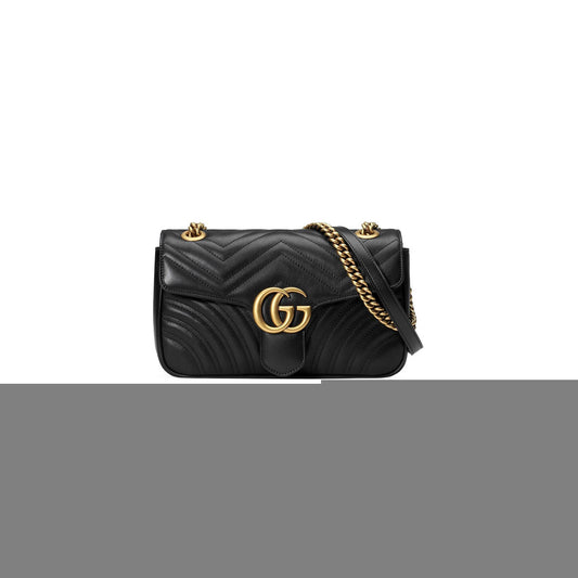 G*u*i gg marmont small matelassÉ shoulder bag  443497 (26*15*7cm)