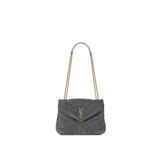 Y*L loulou small chain bag in quilted suede 4946991u8671112 (23*17*9cm)