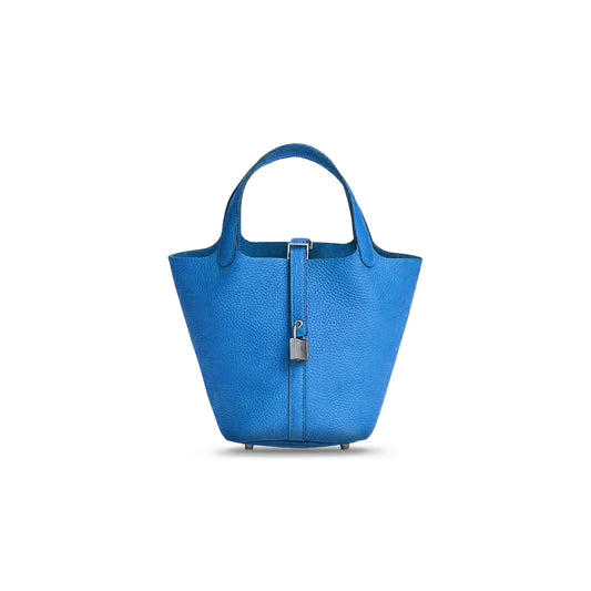 H**mes picotin lock 18 taurillon clemence h056289cc7q (18*18*13cm)