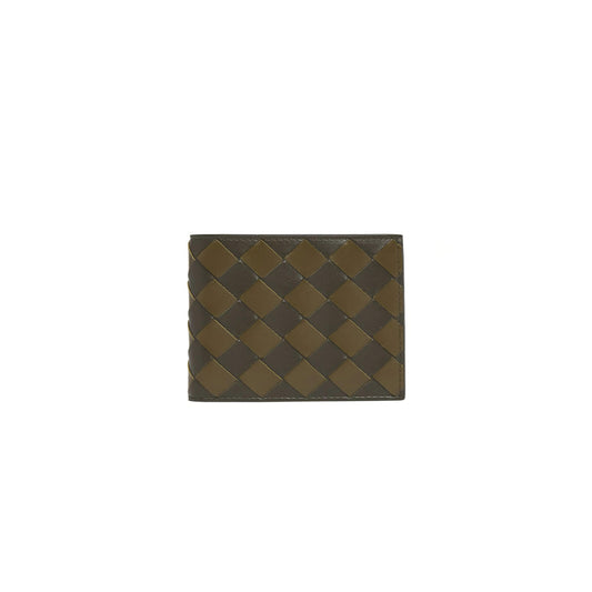 b0tt*ga Ven*ta bicolor intrecciato bifold wallet (11*9.5*1cm)