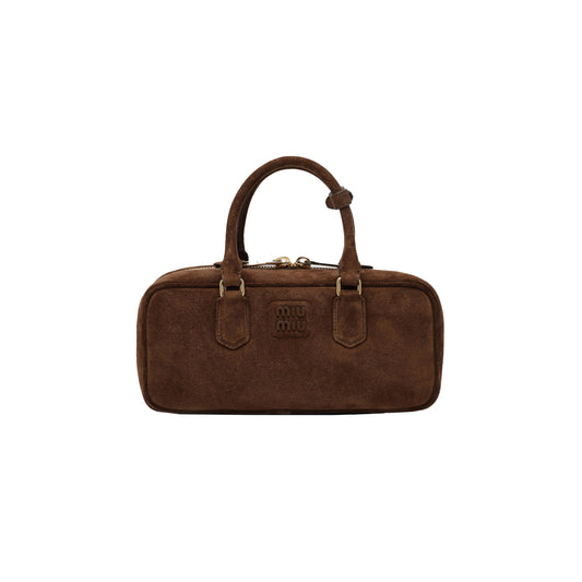 M1v M1v arcadie suede top-handle bag 5bb148 (27*12*9cm)