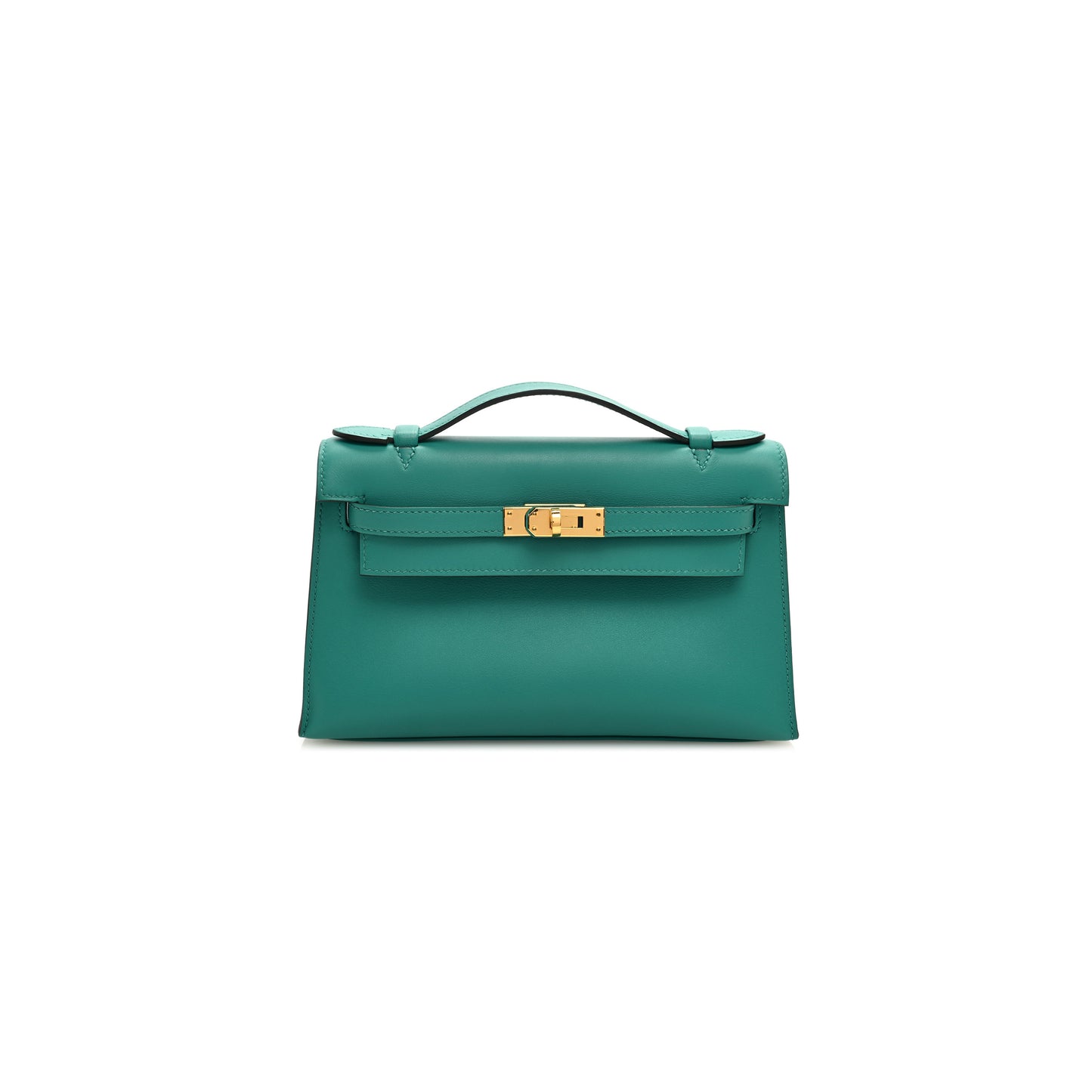 H**mes master swift kelly pochette clutch vert verone (22*14*7cm)