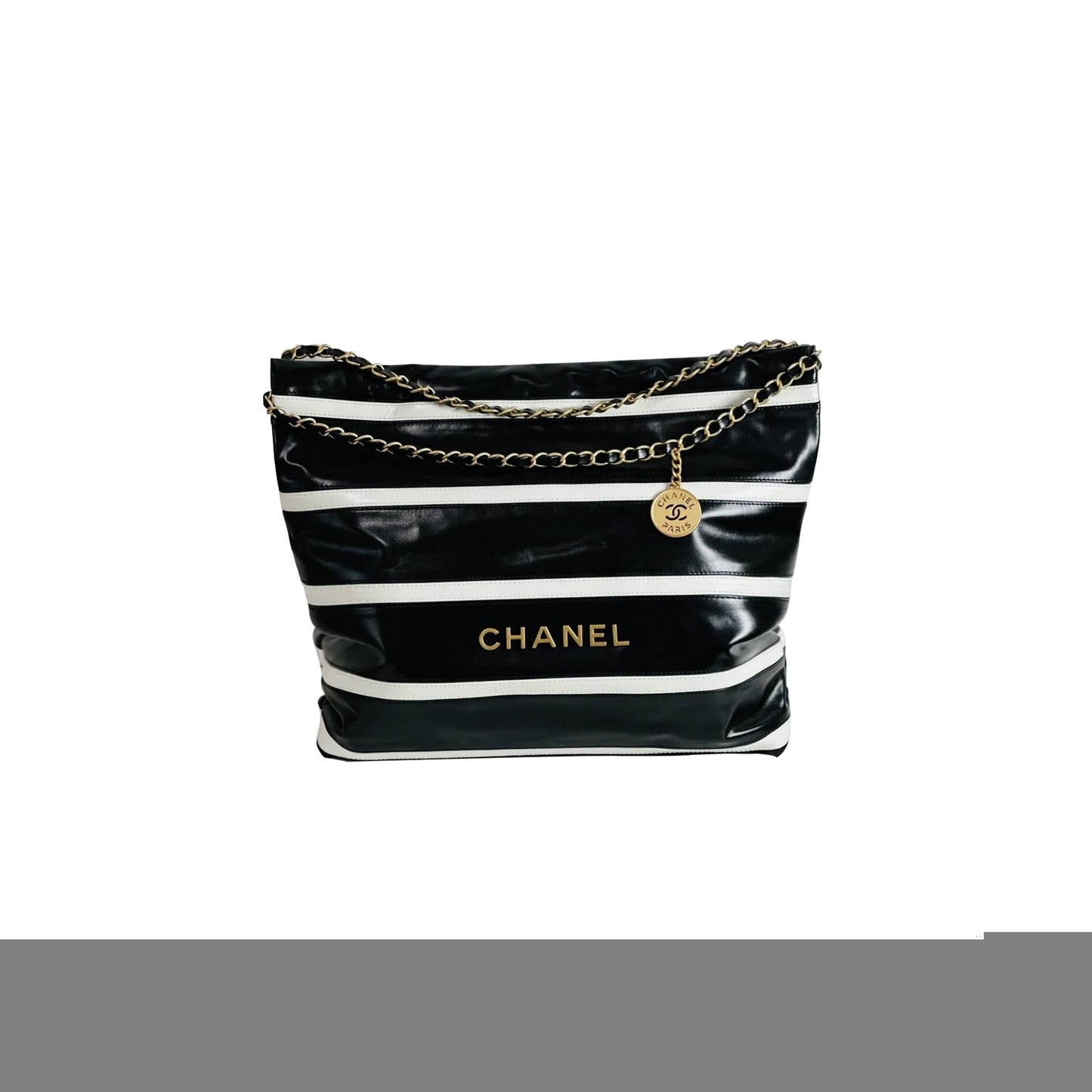 Ch*el 22 stripes casual style chain logo handbags as3261 (42*39*8cm)