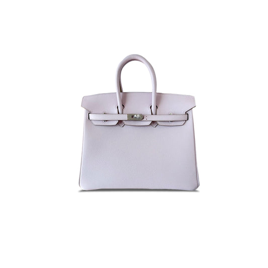 H**mes master birkin 25 epsom fantasy purple and silver buckle h028369ck02 (25*20*13cm)