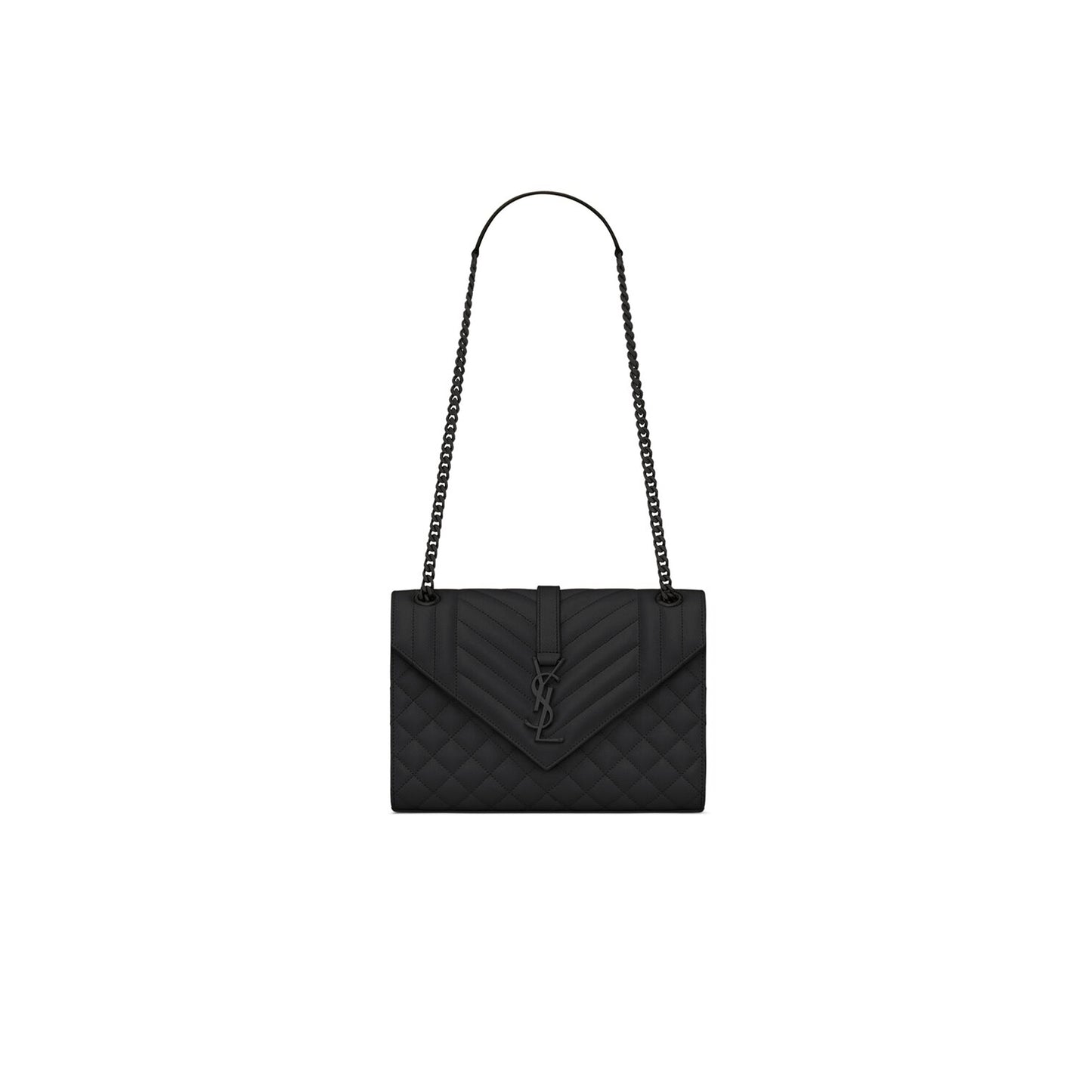 Y*L envelope medium in quilted grain de poudre embossed leather 600185bow981000 (24*17.5*6cm)