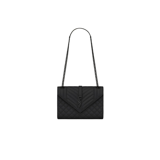 Y*L envelope medium in quilted grain de poudre embossed leather 600185bow981000 (24*17.5*6cm)