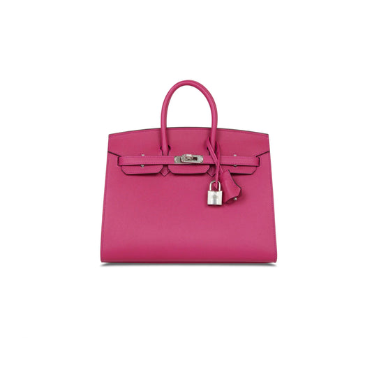 H**mes birkin 30 epsom leather magnolia pink silver buckle luxury bag bk30l3tgss (30*23*15cm)