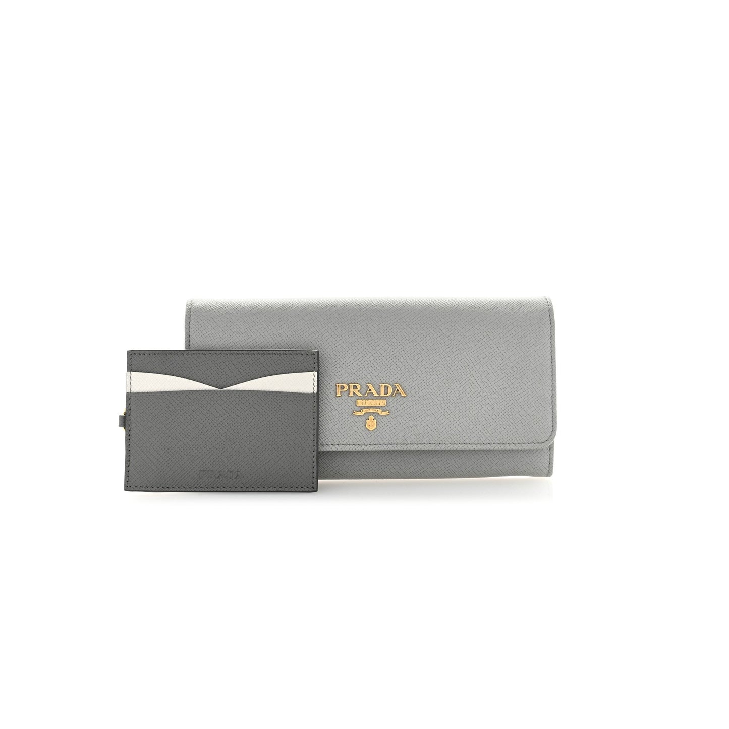 Pra*a saffiano continental flap wallet marmo (18*10*3cm)