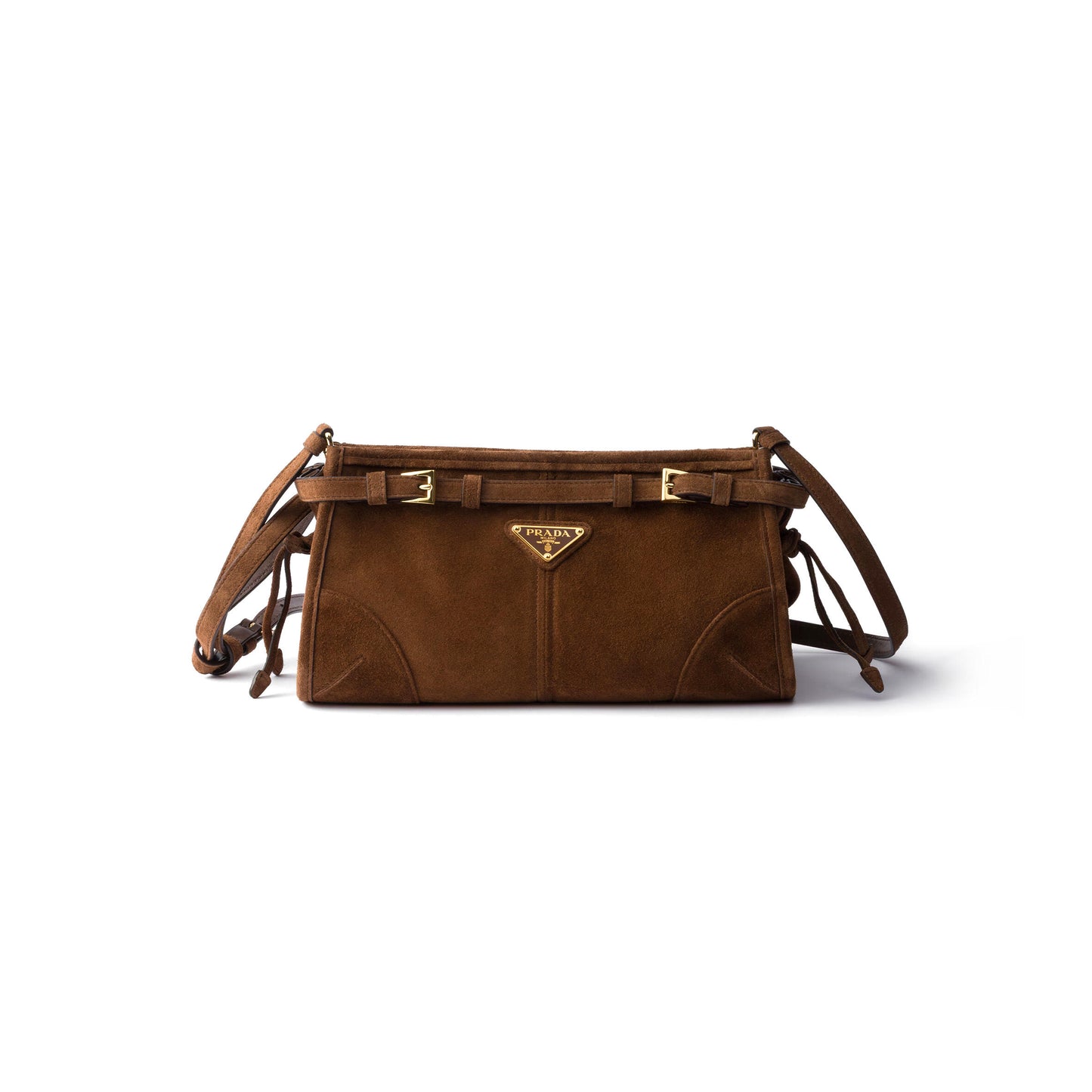 Pra*a bonnie small suede shoulder bag 1bh215 (26*14*12cm)