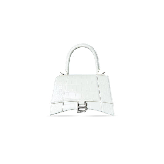 Ba1en*iaga women''s hourglass handbag small in white 5935461lv074000 (22.9*15*9.9cm)