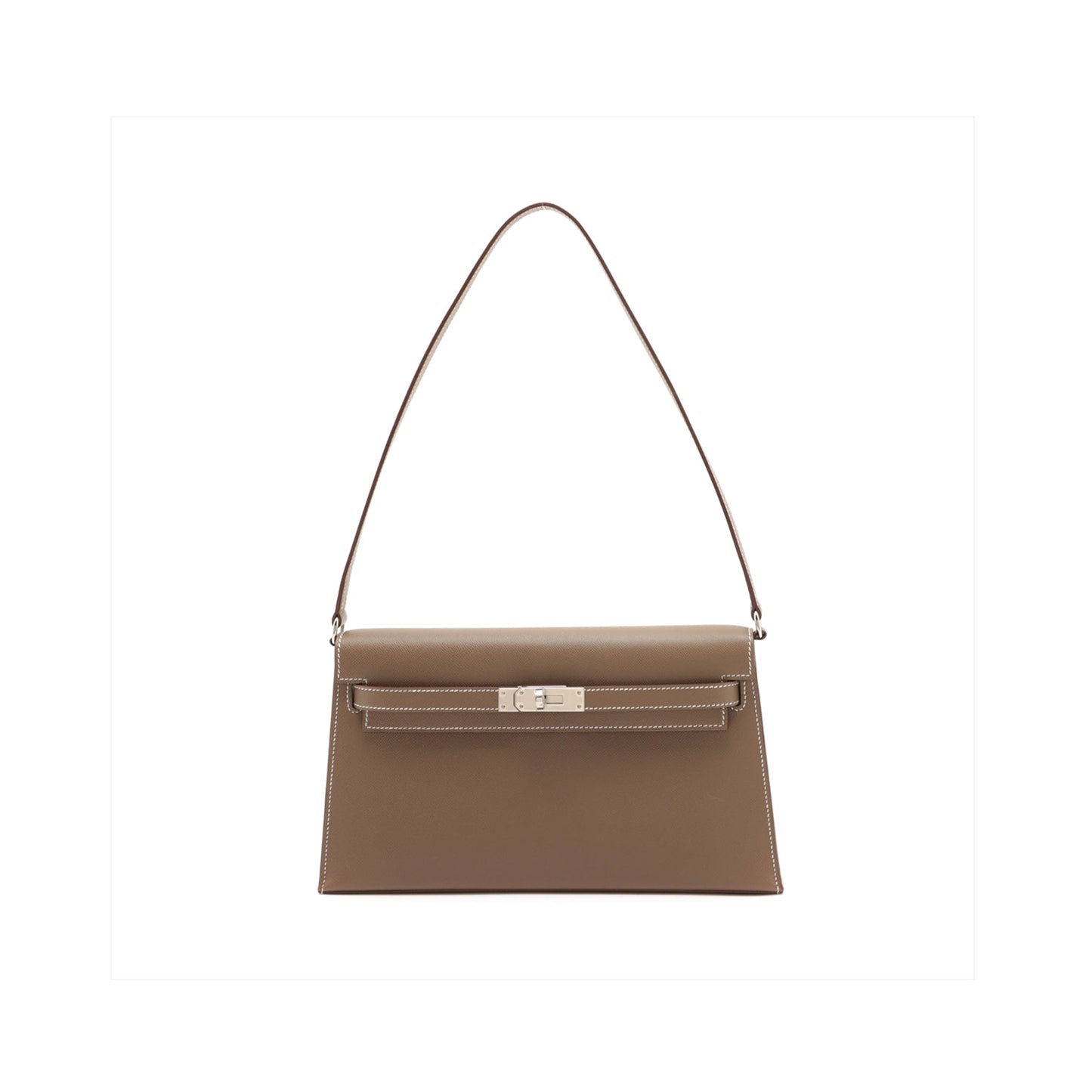H**mes kelly elan veau madame etoupe silver hardware (28*15.5*4cm)