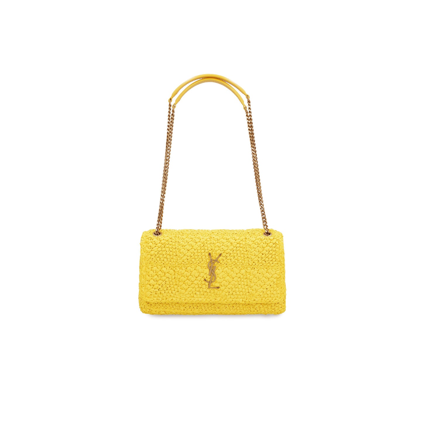 Y*L jamie medium chain bag carre rive gauche in raffia 515821gaaat7018 (25*15*7.5cm)