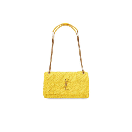 Y*L jamie medium chain bag carre rive gauche in raffia 515821gaaat7018 (25*15*7.5cm)