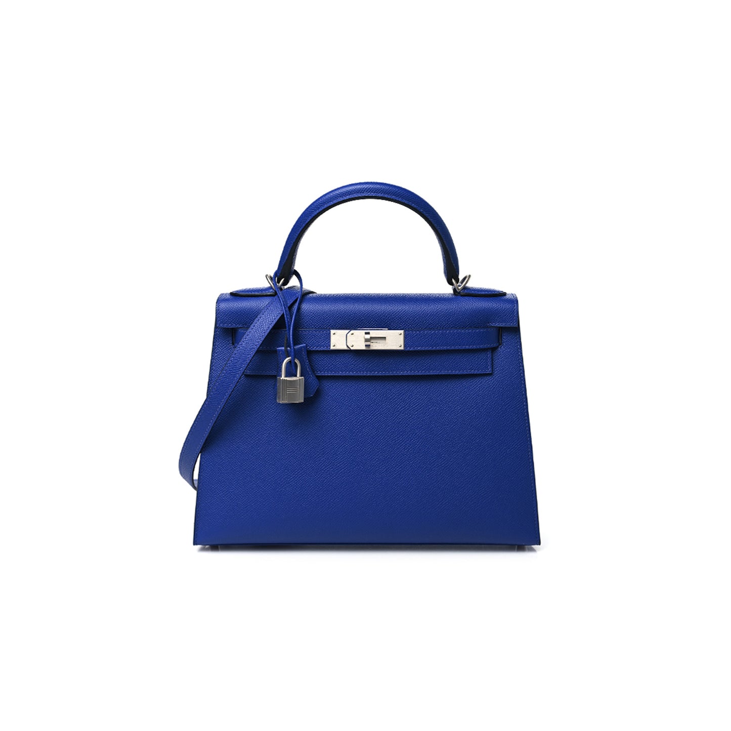 H**mes master epsom kelly sellier 28 bleu electrique (28*22*10cm)