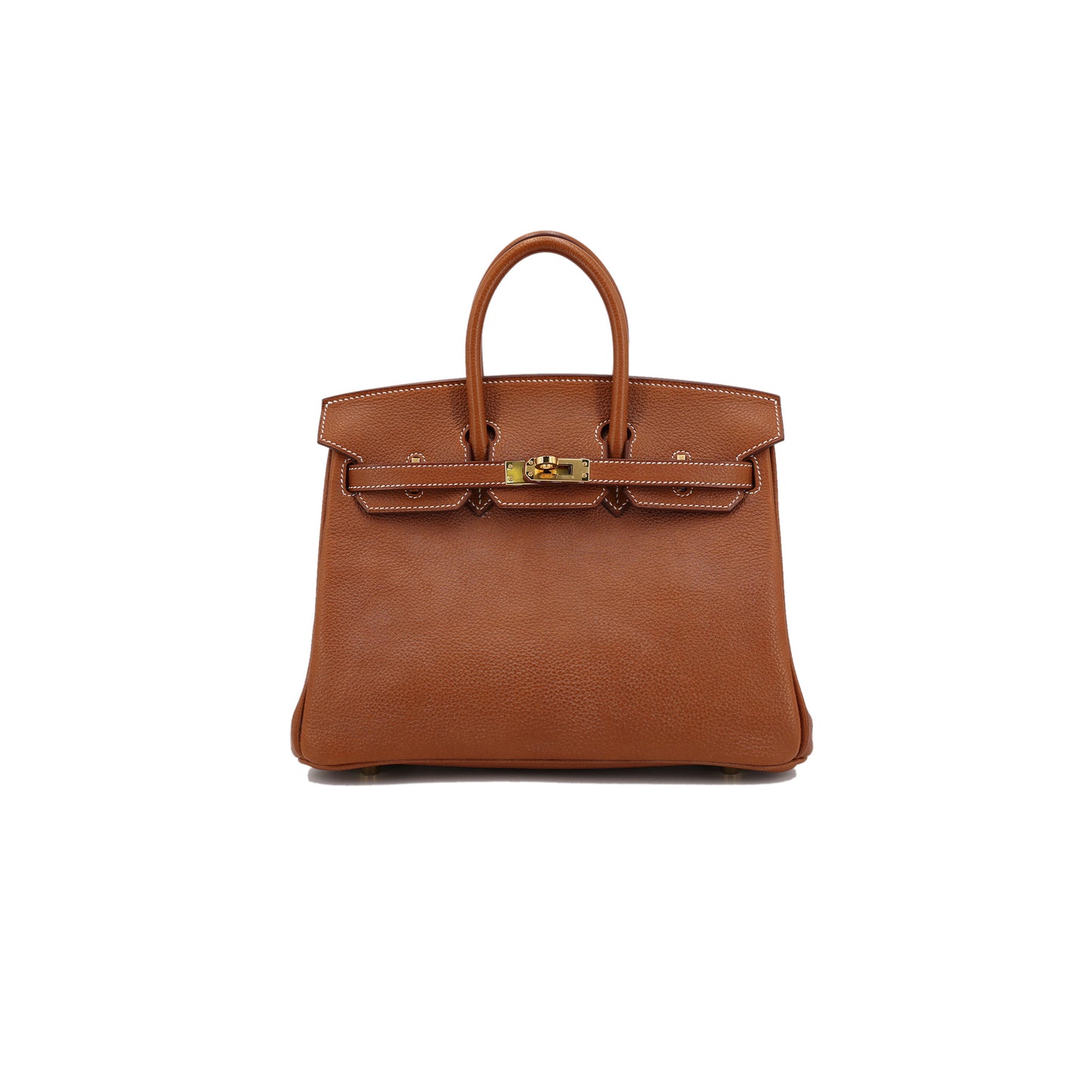 h**mes master birkin 25 saddle leather G01den brown gold buckle bag 9012863189 (25*20*13cm)