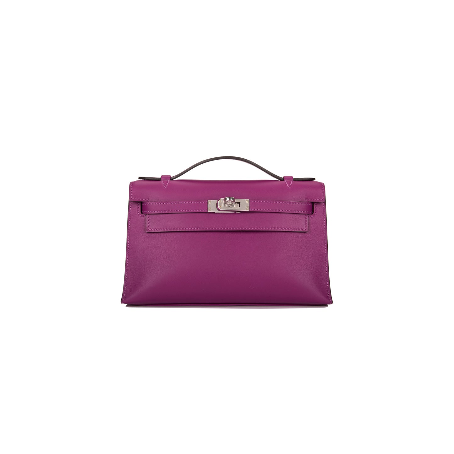 H**mes master anemone swift mini kelly pochette palladium hardware (22*14*7cm)