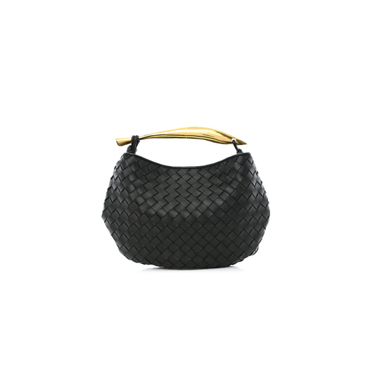 bo*te*ga Ve*ne*ta nappa intrecciato sardine bag black (36*23*4cm)