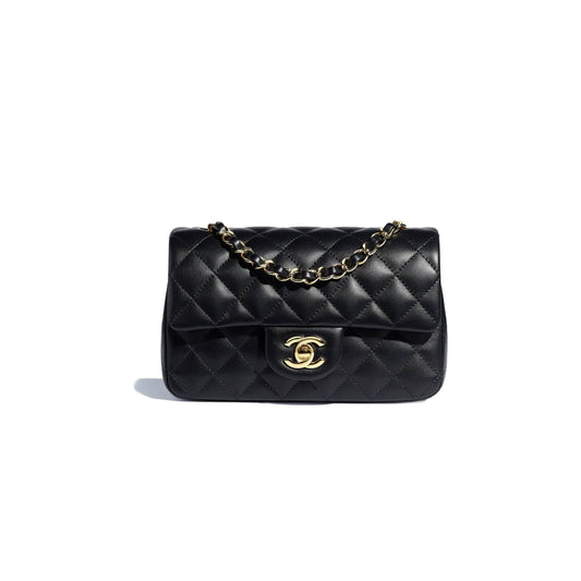 Ch*el mini flap bag gold hardware a35200 y04059 94305 (13.5*17*8cm)
