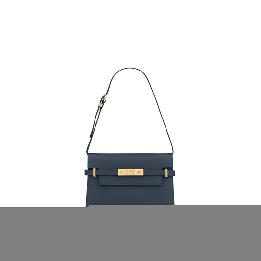 y*l manhattan small shoulder bag in box Sa**t Lau*nt leather 6756260sx0w4227 (24*17.5*6cm)