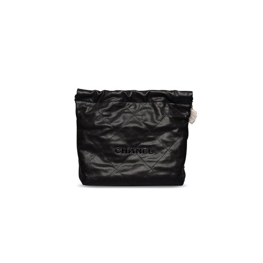 Ch*el 22 small handbag grained leather 350478 (37*35*7cm)