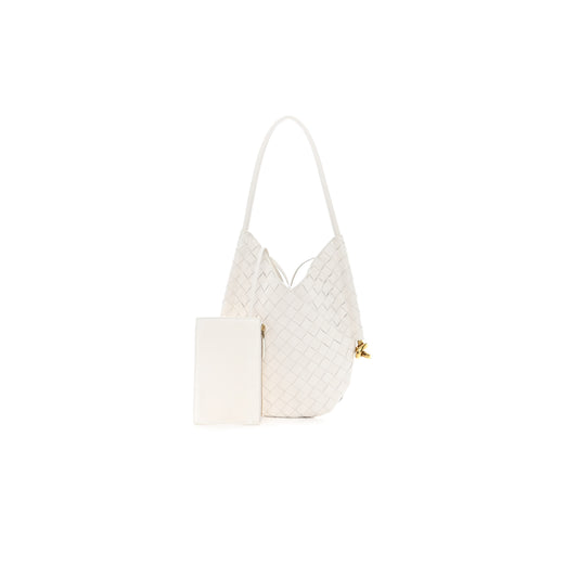 bo*te*ga Ve*ne*ta nappa intrecciato small solstice hobo white (28*25*3cm)