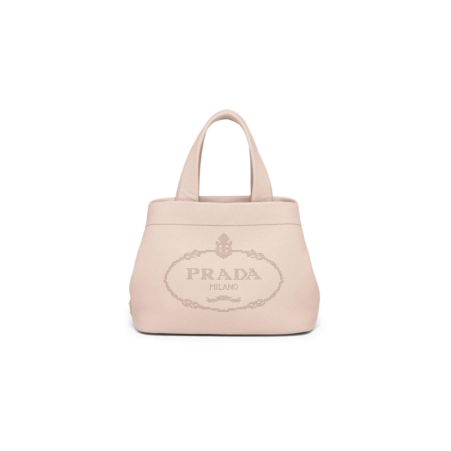 Pra*a small leather tote in water lily 1bc384 (32*24*14cm)