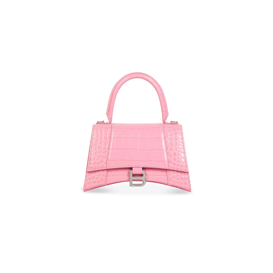 Ba1en*iaga women''s hourglass handbag small in rose pink 5935461lr6y5812 (22.9*15*9.9cm)