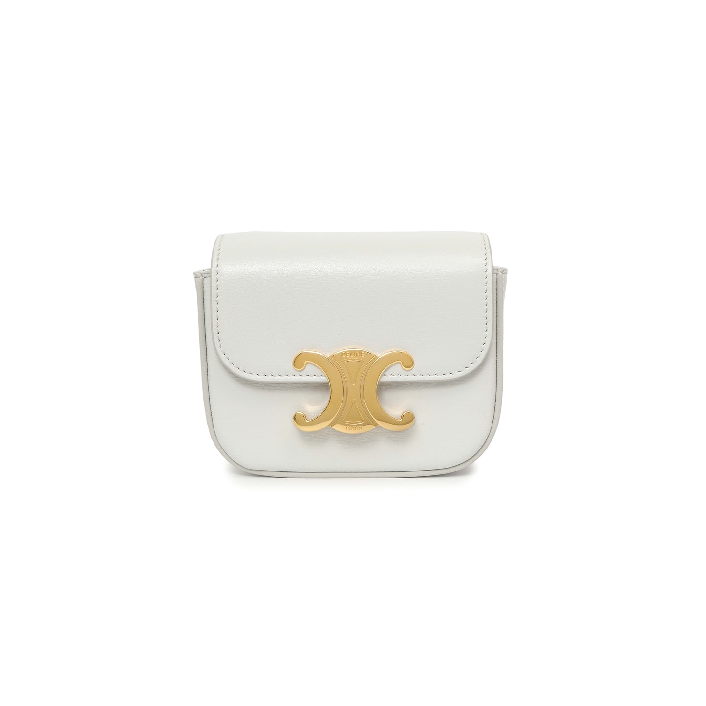 Ce1i*e grey calfskin mini claude (12*10*4cm)